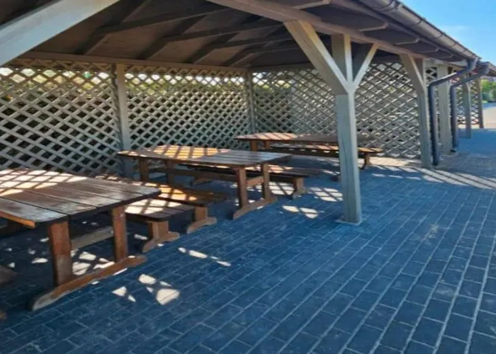 With A Balcony, Garden With Barbecue